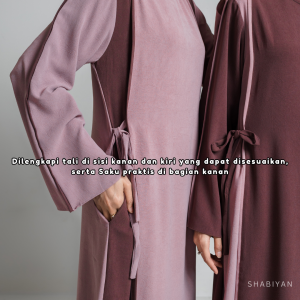 SHABIYAN-440 Gamis Abaya Wanita Terbaru Simple dan Elegan
