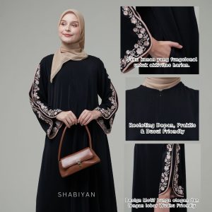 SHABIYAN-632 Gamis Anti UV Abaya Wanita Bordir